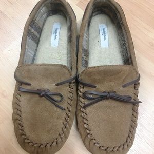 Mens Suede Winter Slippers SIZE 10 Goodfellow & Co